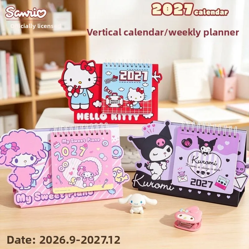 Desk Organizer - 2027 New Hello KittyFashion Desk Calendar