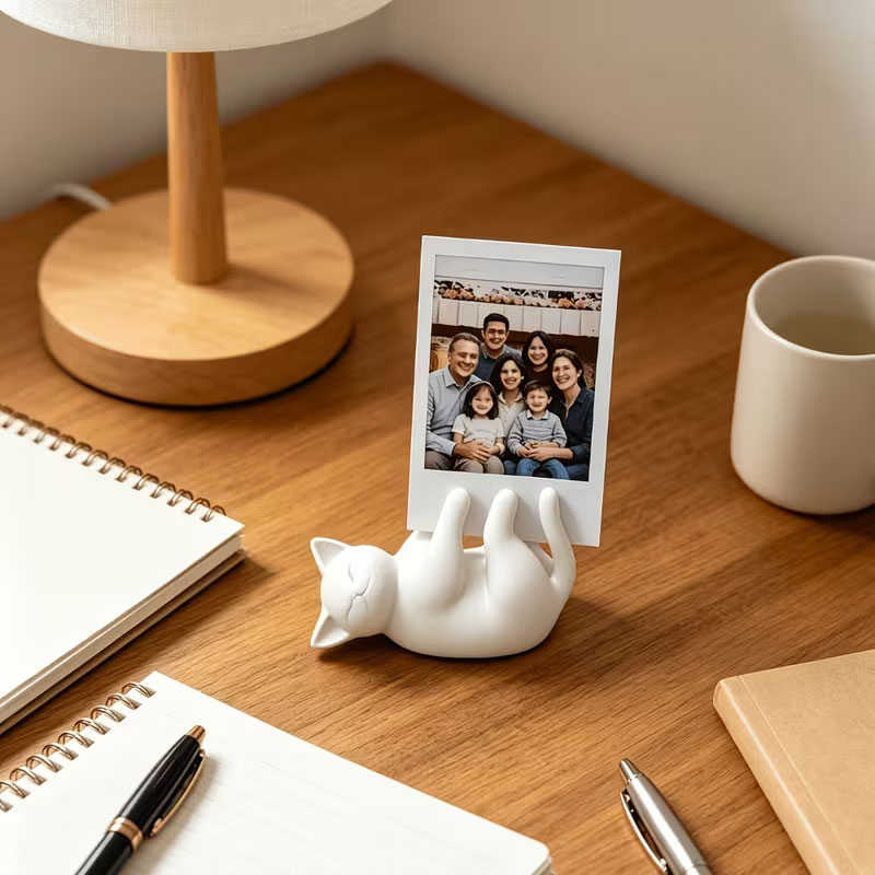 Cute white cat backrest stand, - Office Furniture Brands review and price