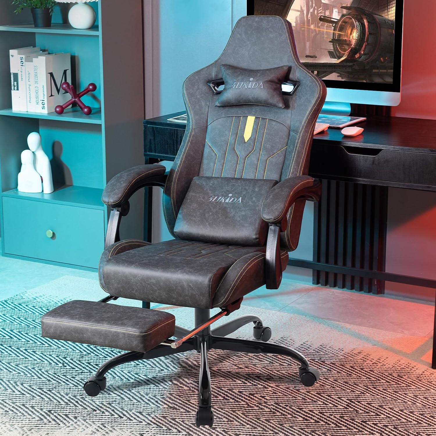 Gaming Chair with Footrest Erg - Office Chair Cushion review and price