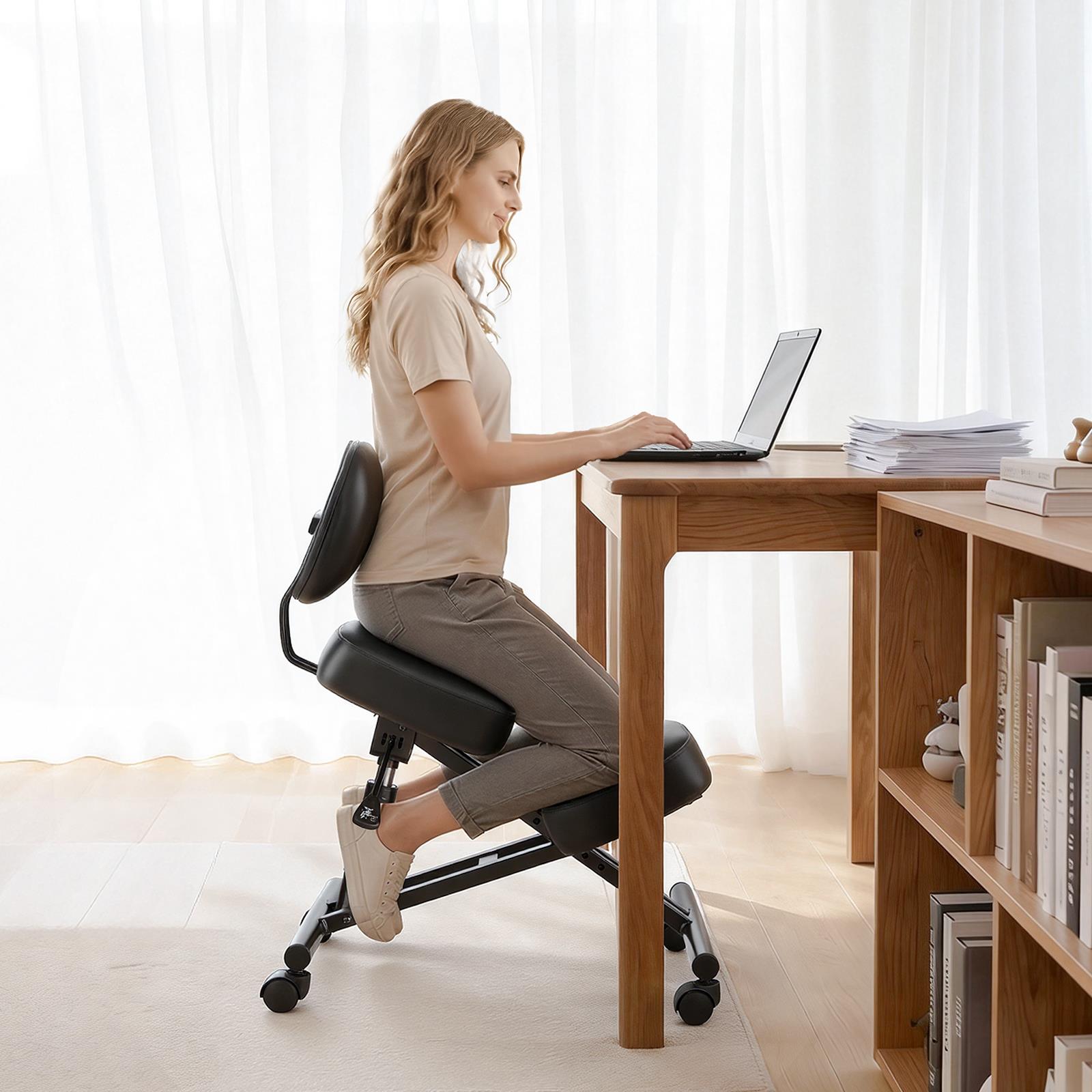 Ergonomic Kneeling Chair with  - Office Chair Cushion review and price