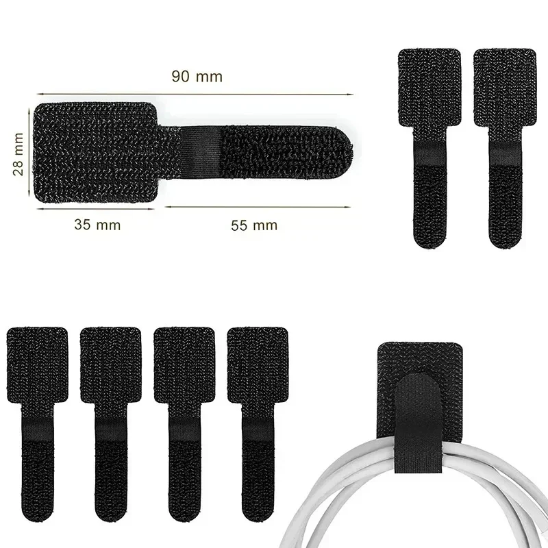 New Reusable Cable Ties Velcro - Desk Organizer review and price
