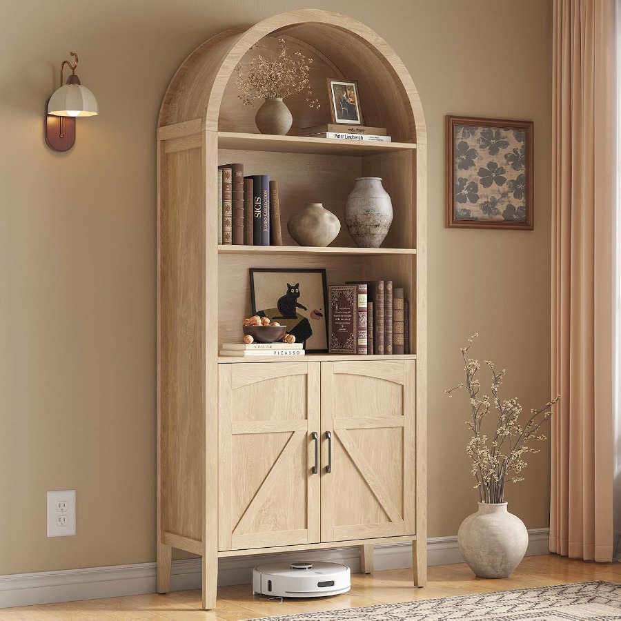 71 Arched Display Bookshelf fo - Bookshelf review and price