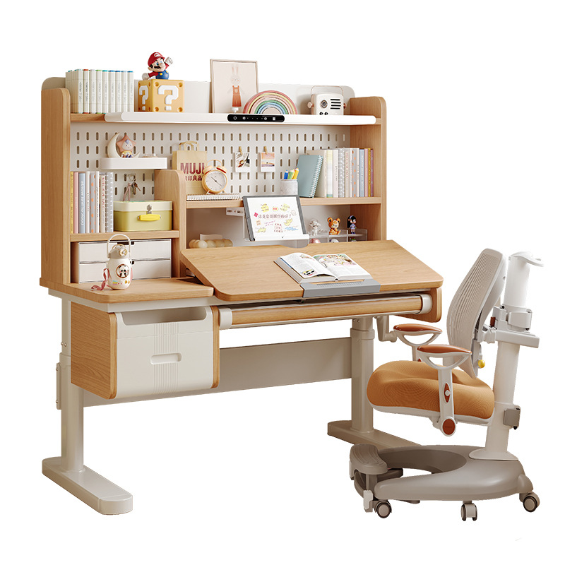Solid wood study table Lifting - Desk Lamp review and price