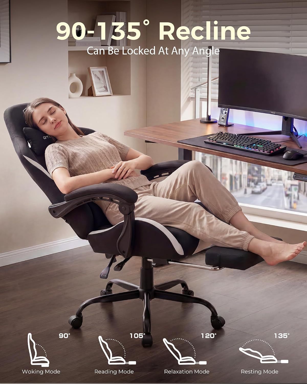 LUCKRACER Big and Tall Gaming  - Office Chair Cushion review and price