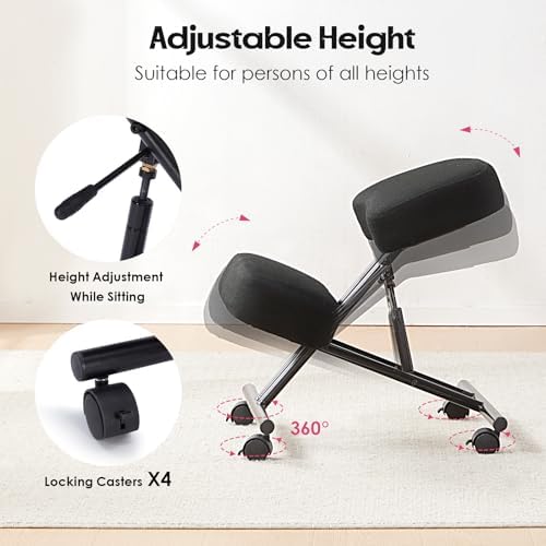 Kneeling Chair Linen Ergonomic - Office Chair review and price