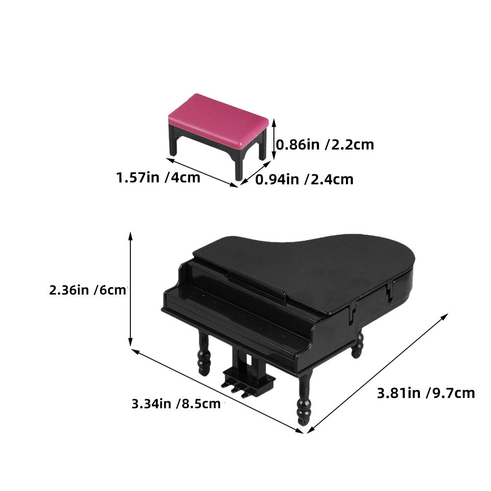 Mini Upright Piano Set for Dol - Office Stool review and price